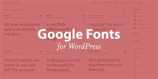 Google Web Fonts for WordPress